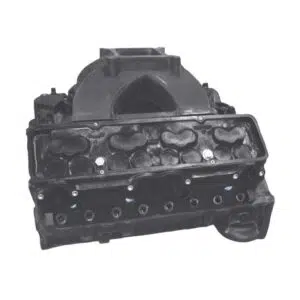 Automotive engine manifold component, detailed view.