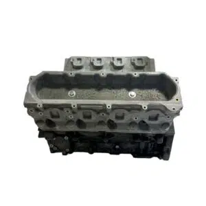 Close-up of a car engine block.