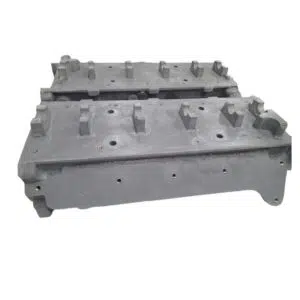 Heavy-duty concrete blocks with holes and pegs.